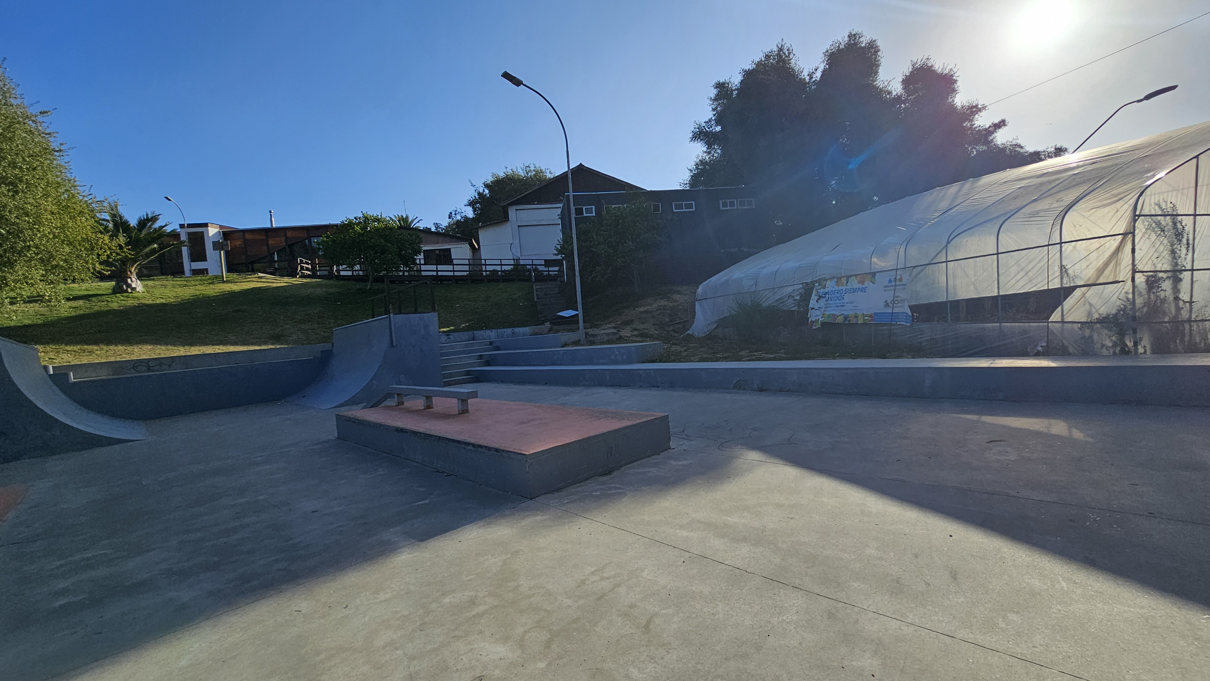 Fotografía del sector para acrobacias del skatepark
